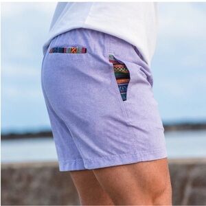 Wowie - OG Casual Aztec Weave Short, 5" Inseam - Lavender, Size M